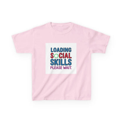 "Loading Social Skills, Please Wait" - Kids Autism Awareness T-Shirt Printify