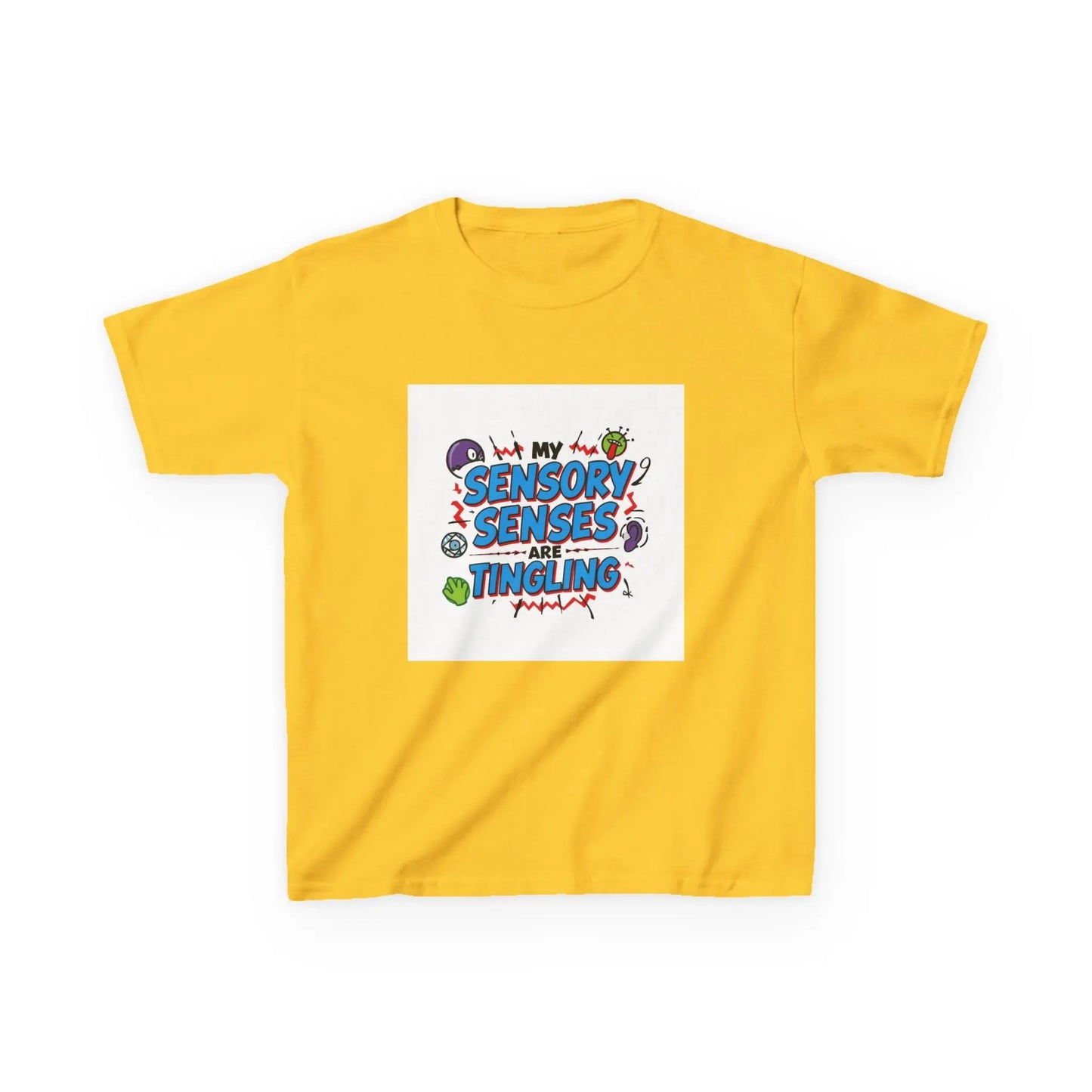 "My Sensory Senses Are Tingling" - Kids Autism Awareness T-Shirt Printify