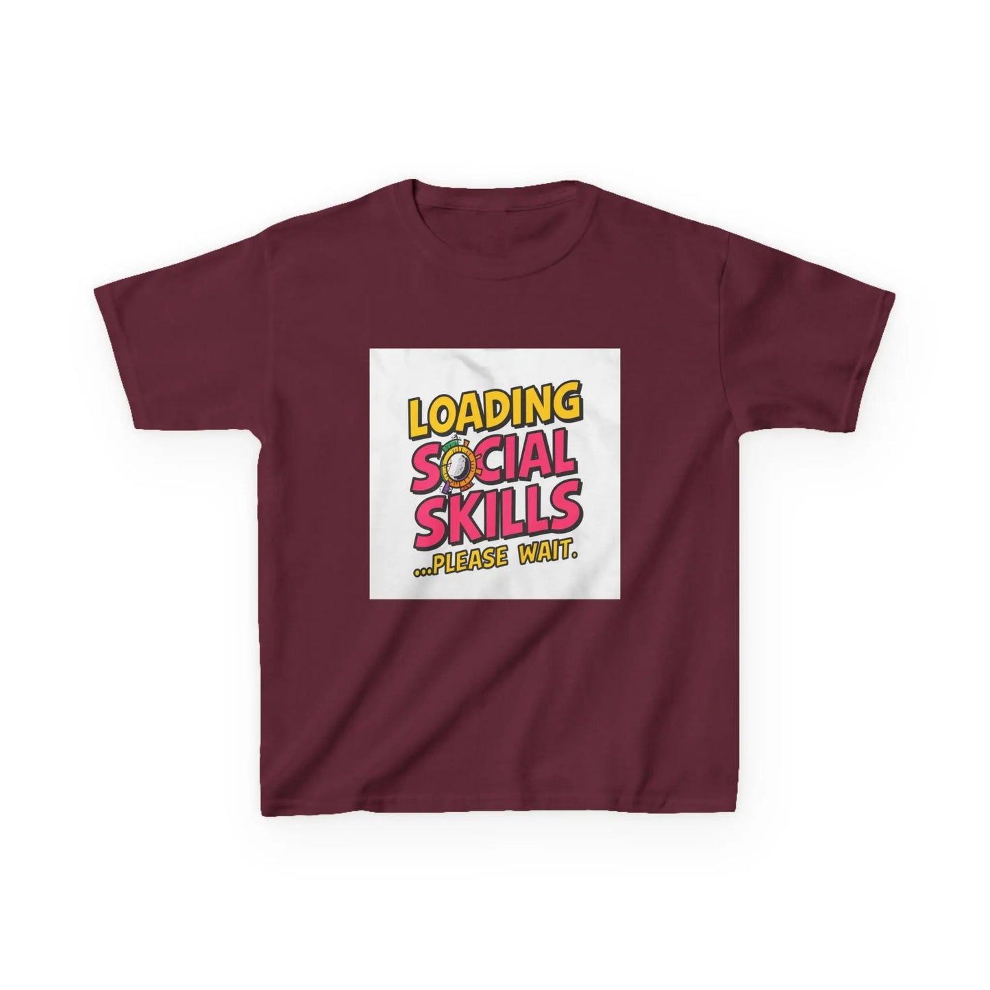 "Loading Social Skills...Please Wait" - Kids Autism Awareness T-Shirt Printify