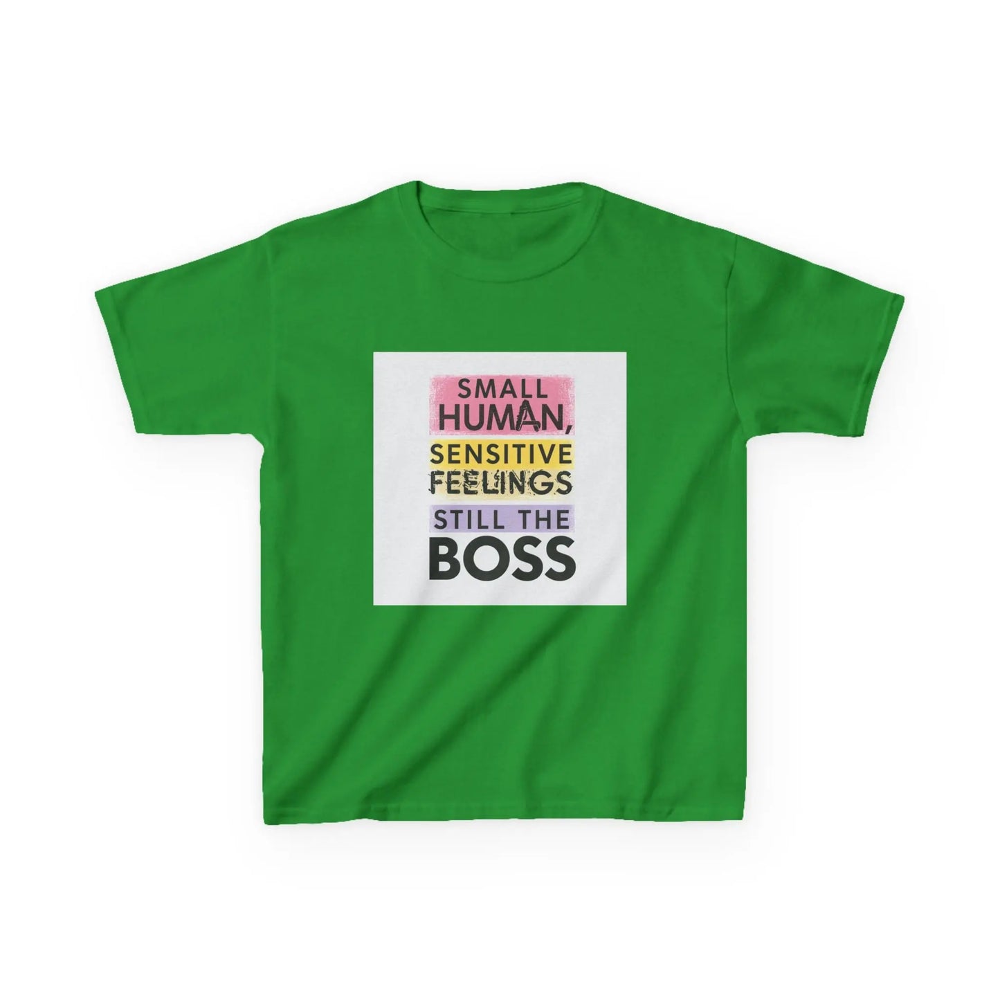 "Small Human, Sensitive Feelings, Still the Boss" - Kids Autism Awareness T-Shirt Printify