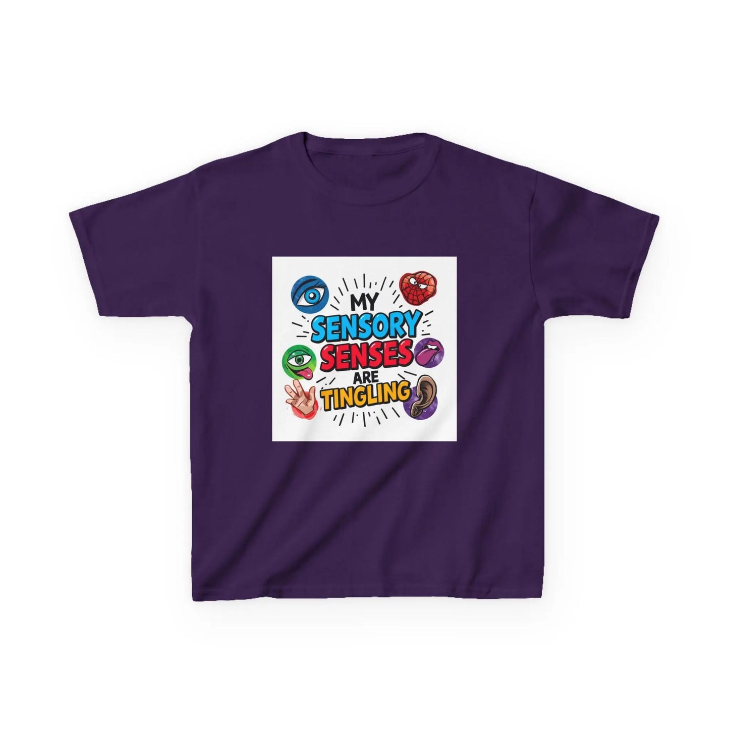 “My Sensory Senses Are Tingling” - Kids Autism Awareness T-Shirt Printify