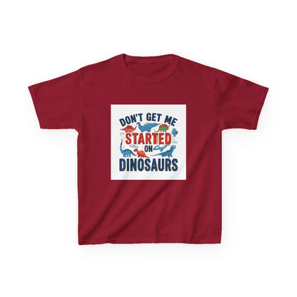 "Don't Get Me Started on Dinosaurs" - Kids Autism Awareness T-Shirt Printify