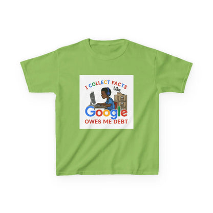 "I Collect Facts Like Google Owes Me Debt" - Kids Autism Awareness T-Shirt Printify