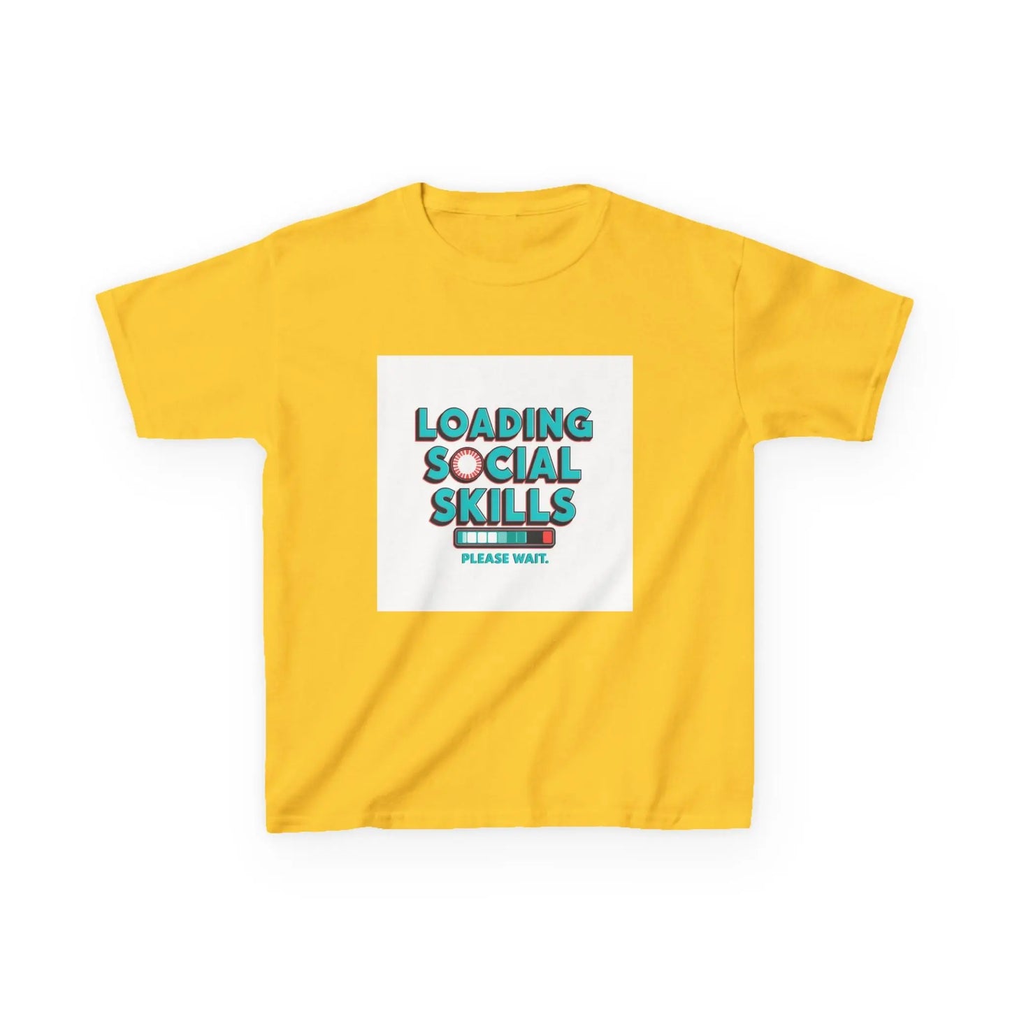"Loading Social Skills, Please Wait" - Kids Autism Awareness T-Shirt Printify