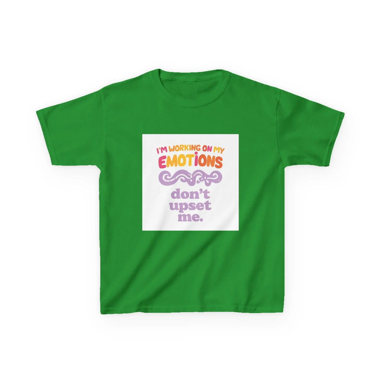 "I'm Working On My Emotions, Don't Upset Me" - Kids Autism Awareness T-Shirt Printify