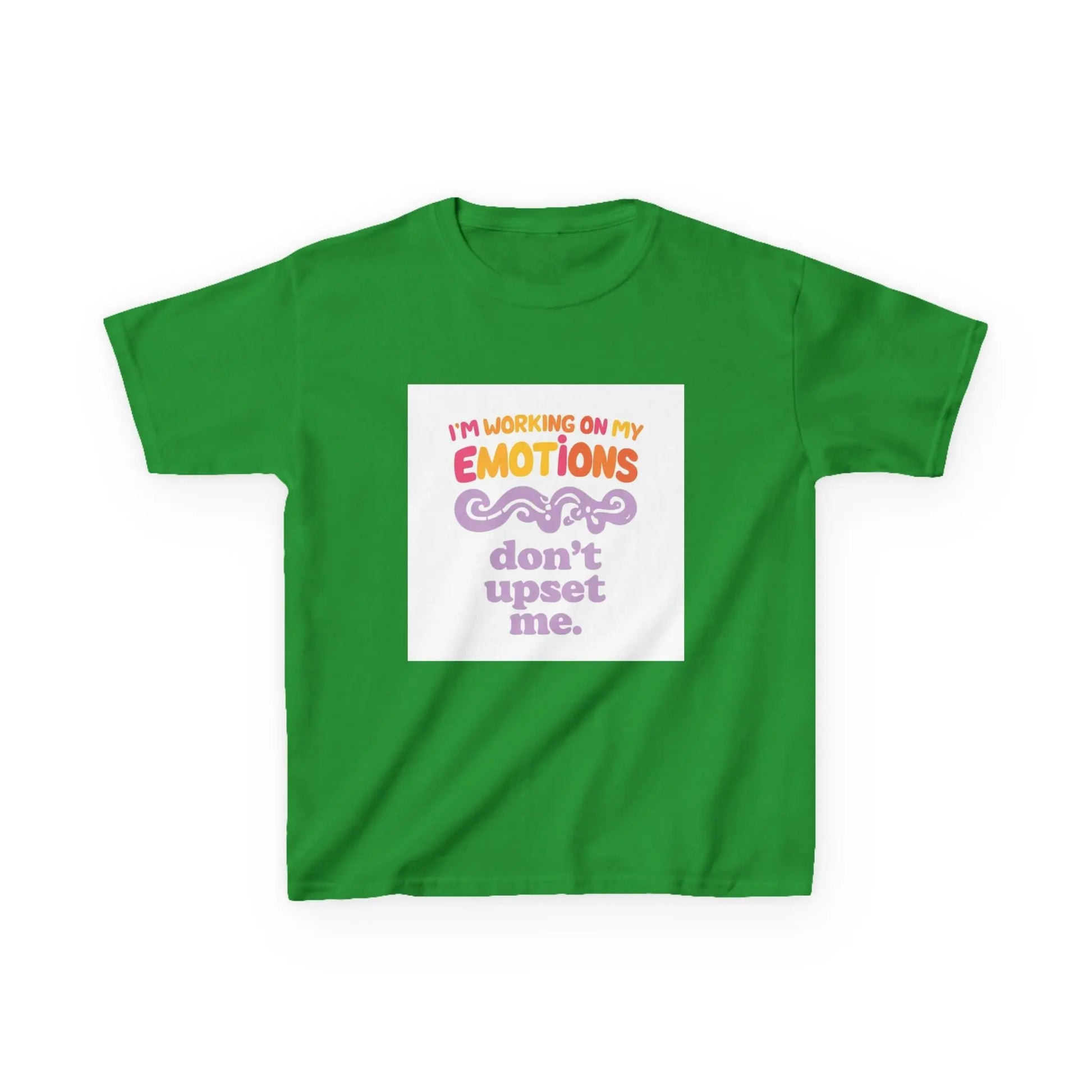 "I'm Working On My Emotions, Don't Upset Me" - Kids Autism Awareness T-Shirt Printify