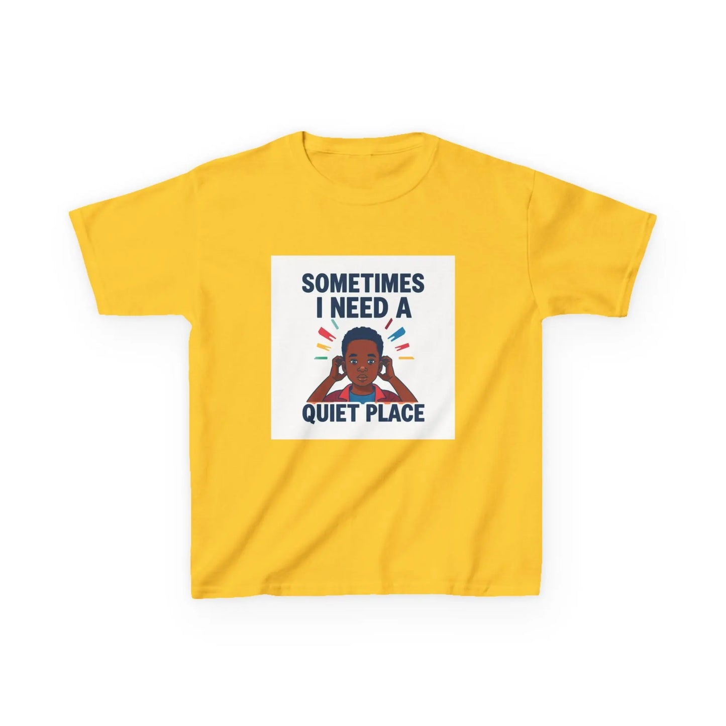 "Sometimes I Need a Quiet Place" - Kids Autism Awareness T-Shirt Printify