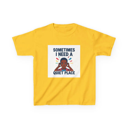 "Sometimes I Need a Quiet Place" - Kids Autism Awareness T-Shirt Printify