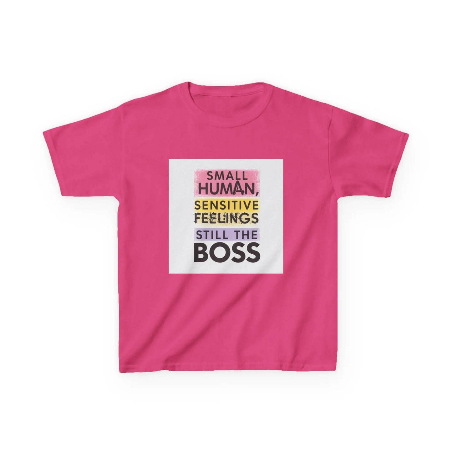 "Small Human, Sensitive Feelings, Still the Boss" - Kids Autism Awareness T-Shirt Printify