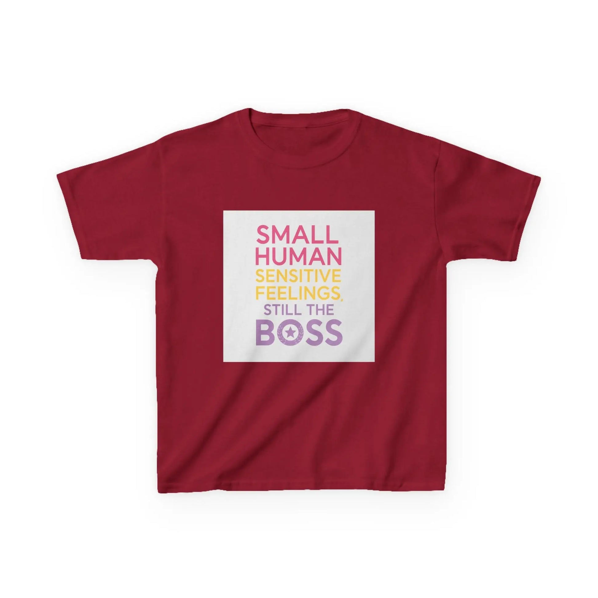 "Small Human Sensitive Feelings Still the Boss" - Kids Autism Awareness T-Shirt Printify