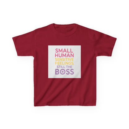 "Small Human Sensitive Feelings Still the Boss" - Kids Autism Awareness T-Shirt Printify
