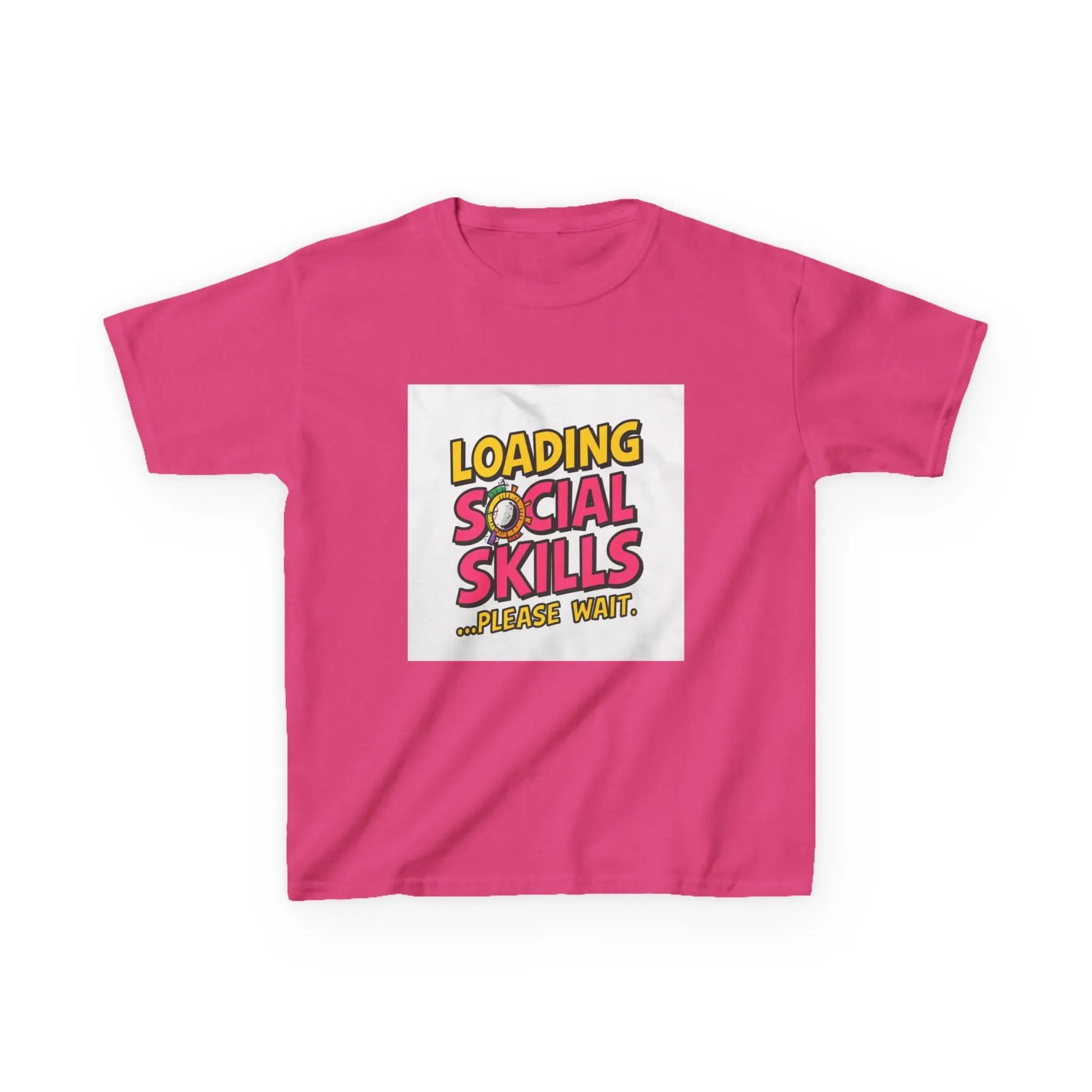 "Loading Social Skills...Please Wait" - Kids Autism Awareness T-Shirt Printify