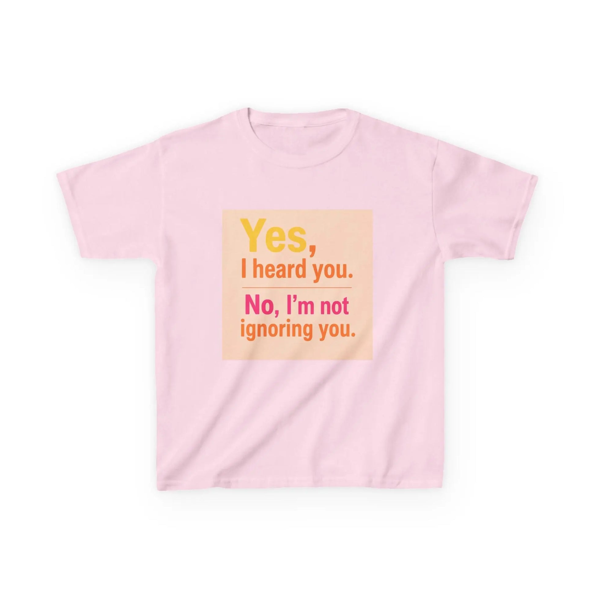 "Yes, I heard you. No, I’m not ignoring you." - Kids Autism Awareness T-Shirt Printify