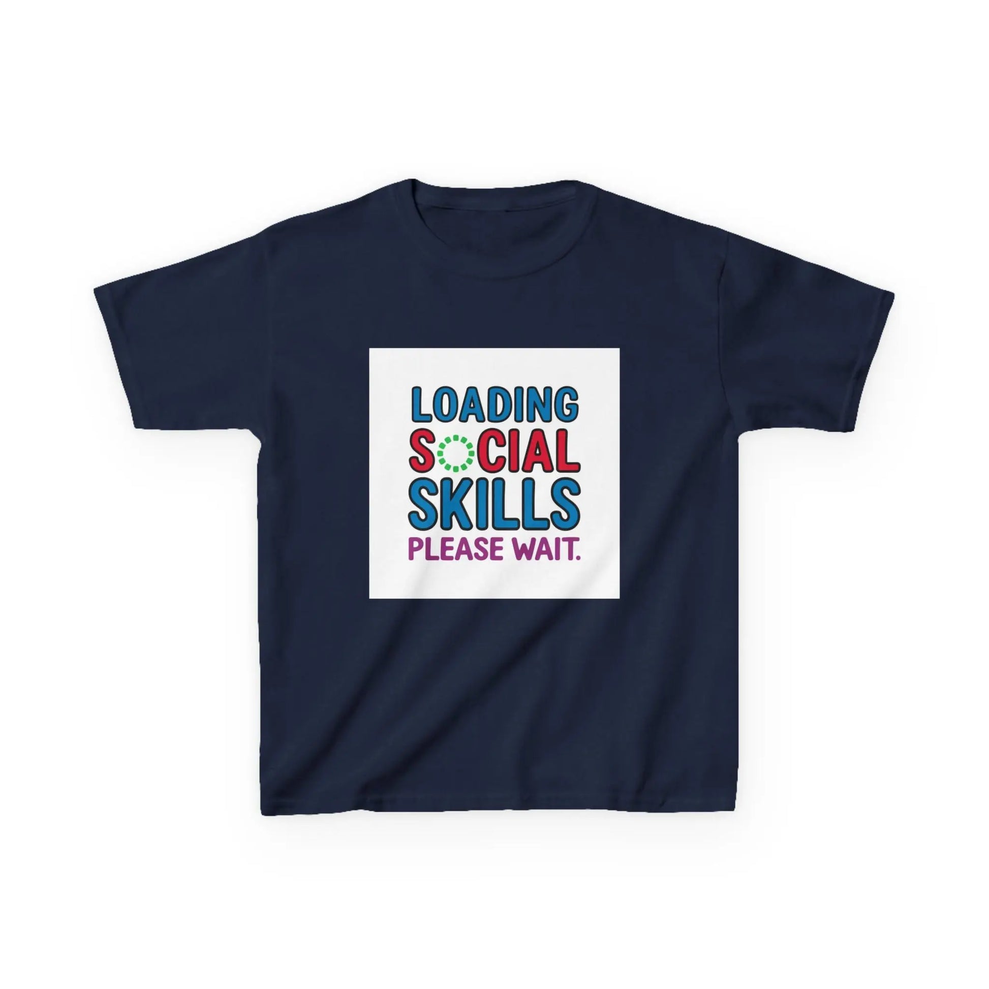 "Loading Social Skills, Please Wait" - Kids Autism Awareness T-Shirt Printify