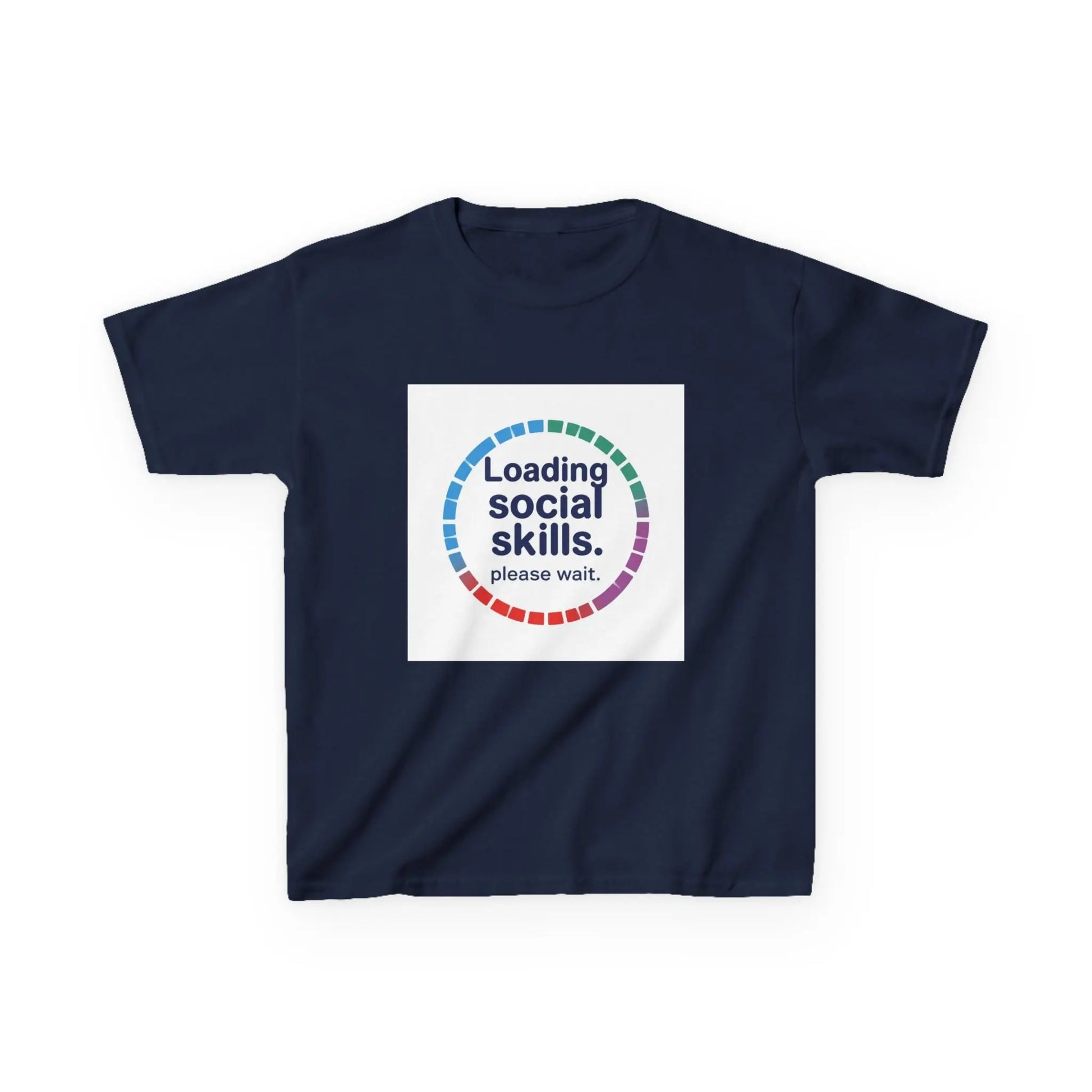 "Loading Social Skills. Please Wait." - Kids Autism Awareness T-Shirt Printify