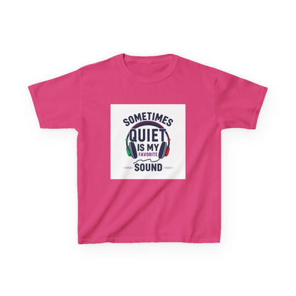 "Sometimes Quiet Is My Favorite Sound" - Kids Autism Awareness T-Shirt Printify