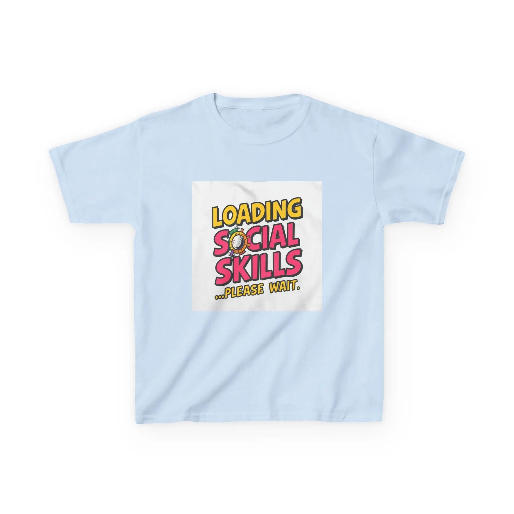 "Loading Social Skills...Please Wait" - Kids Autism Awareness T-Shirt Printify