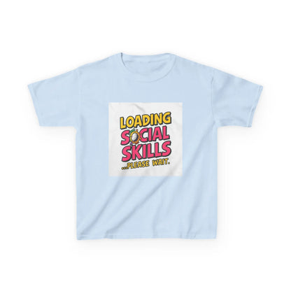 "Loading Social Skills...Please Wait" - Kids Autism Awareness T-Shirt Printify
