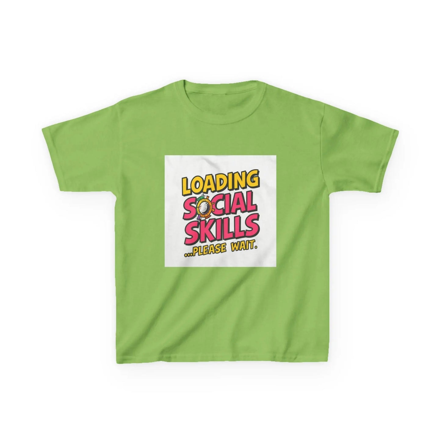 "Loading Social Skills...Please Wait" - Kids Autism Awareness T-Shirt Printify