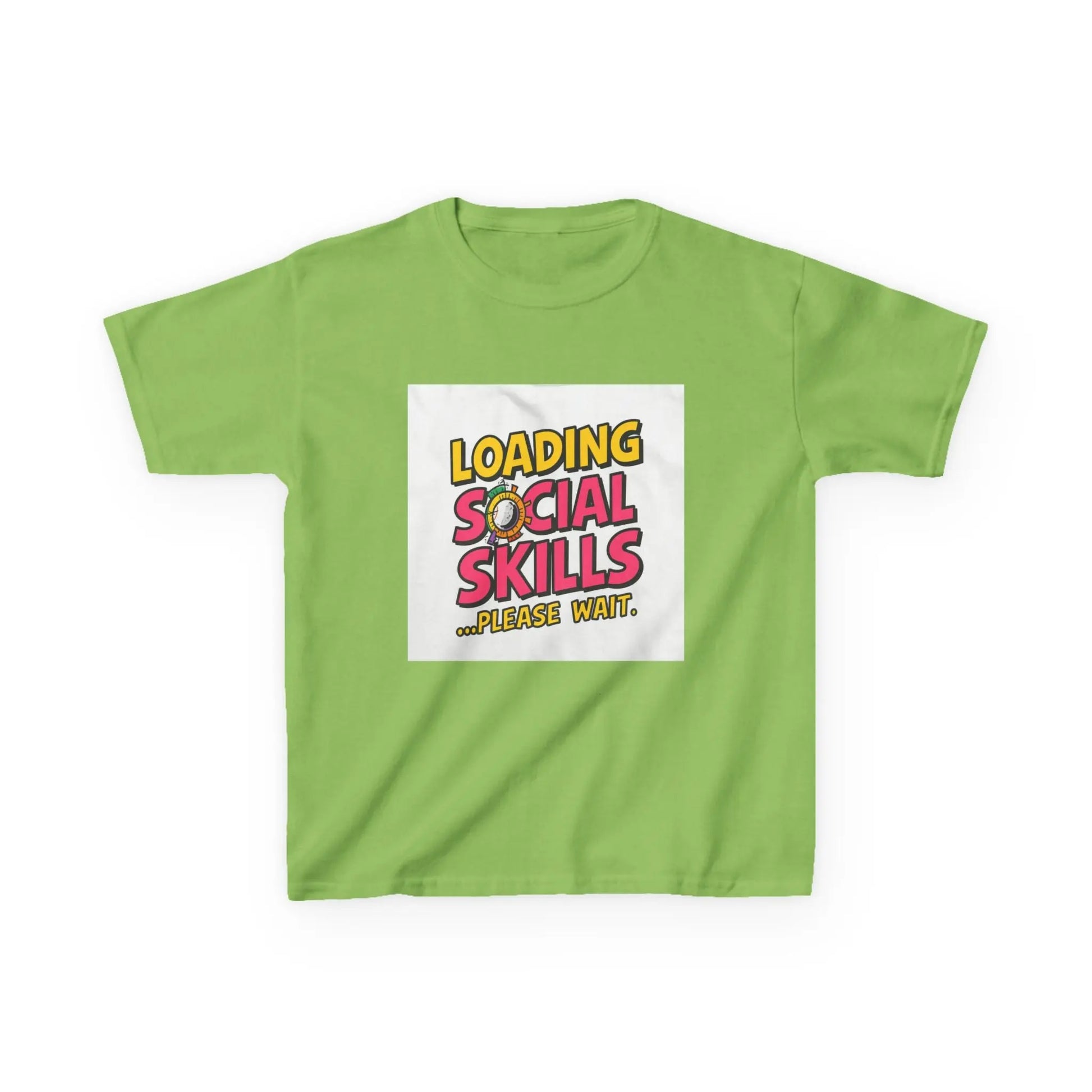 "Loading Social Skills...Please Wait" - Kids Autism Awareness T-Shirt Printify