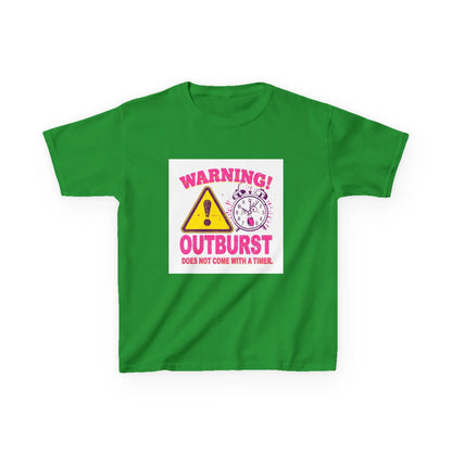 "Warning! Outburst Does Not Come With a Timer" - Kids Autism Awareness T-Shirt Printify