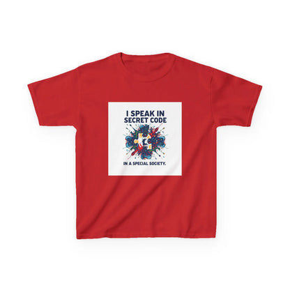 "I Speak in Secret Code" - Kids Autism Awareness T-Shirt Printify