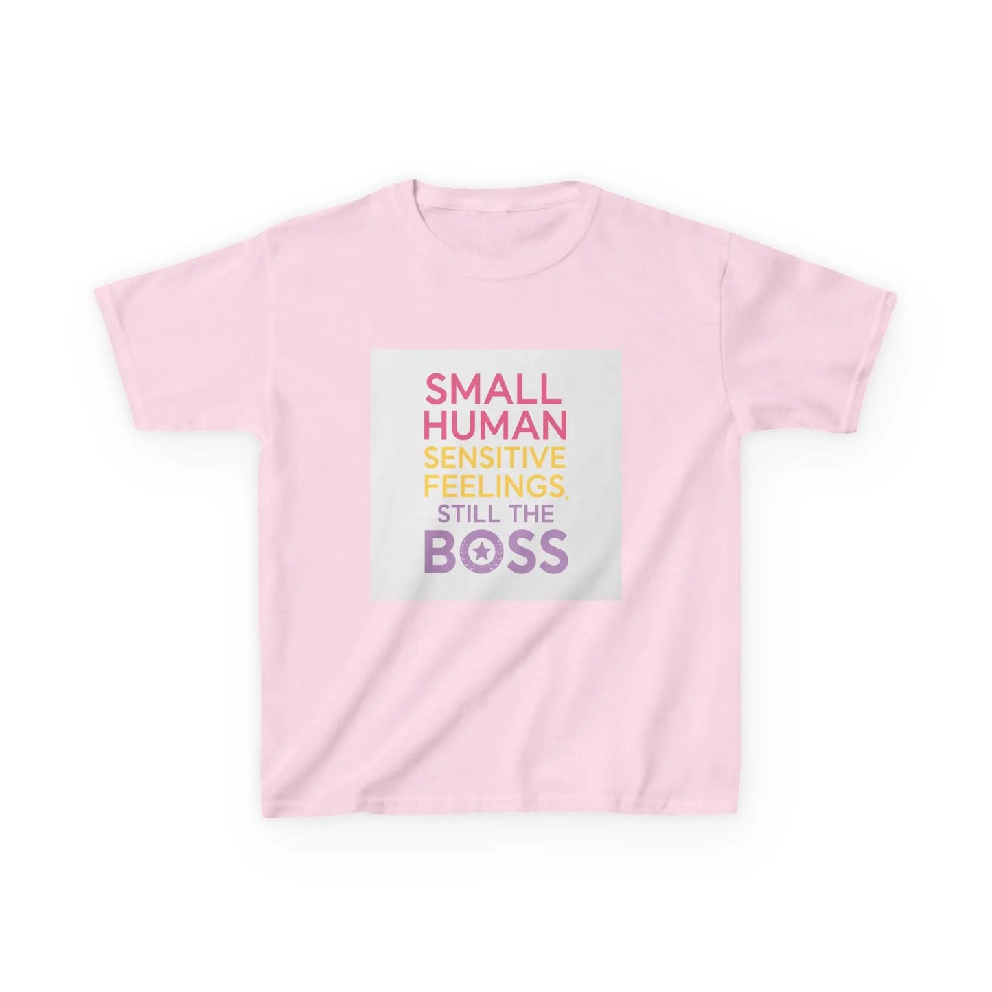 "Small Human Sensitive Feelings Still the Boss" - Kids Autism Awareness T-Shirt Printify