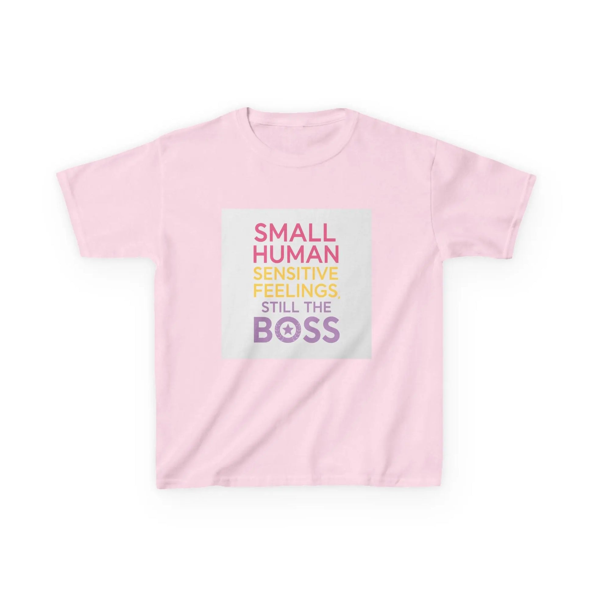 "Small Human Sensitive Feelings Still the Boss" - Kids Autism Awareness T-Shirt Printify