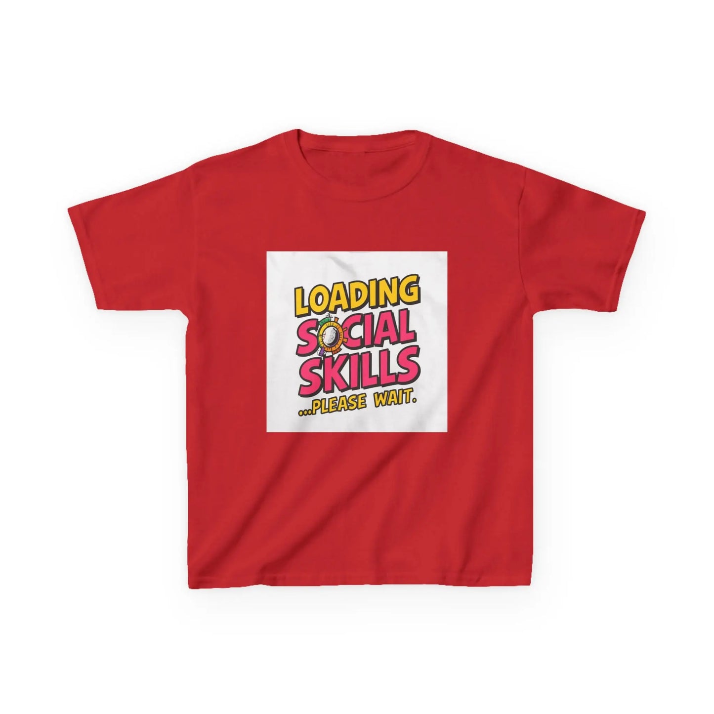 "Loading Social Skills...Please Wait" - Kids Autism Awareness T-Shirt Printify