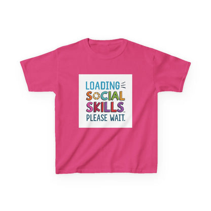 "Loading Social Skills Please Wait" - Kids Autism Awareness T-Shirt Printify