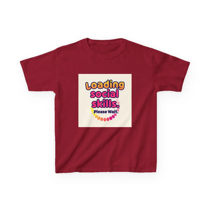 "Loading Social Skills... Please Wait" - Kids Autism Awareness T-Shirt Printify