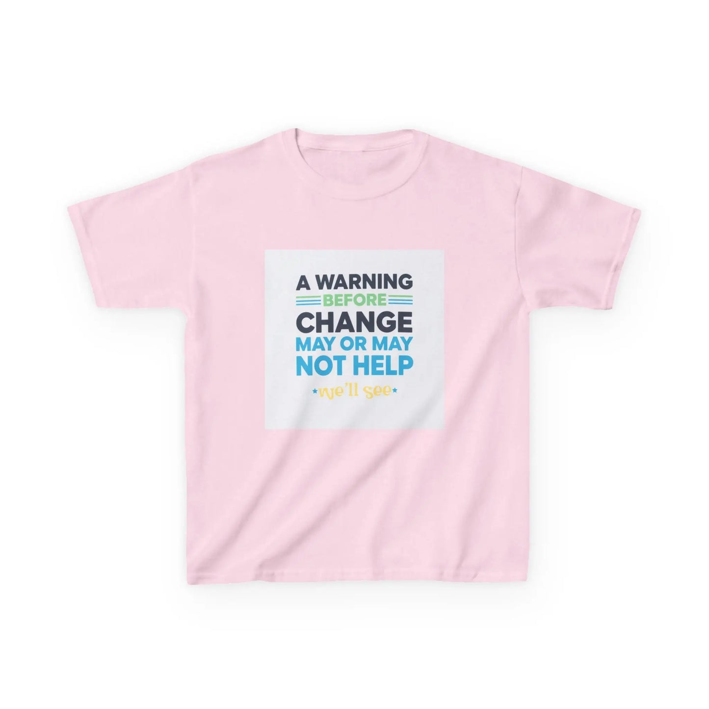 "A Warning Before Change May Or May Not Help" - Kids Autism Awareness T-Shirt Printify