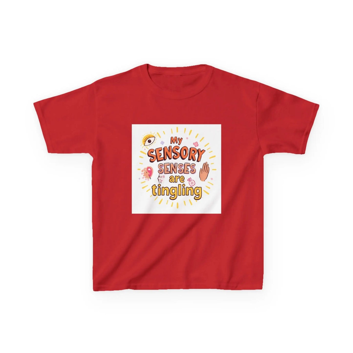 "My Sensory Senses Are Tingling" - Kids Autism Awareness T-Shirt Printify