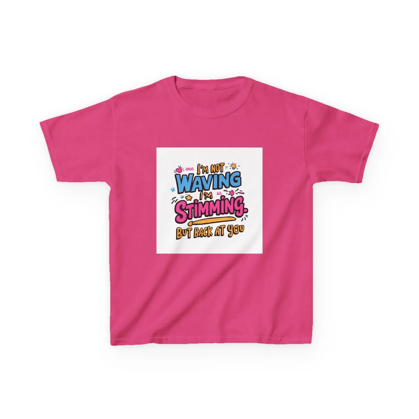 “I’m Not Waving, I’m Stimming” - Kids Autism Awareness T-Shirt Printify