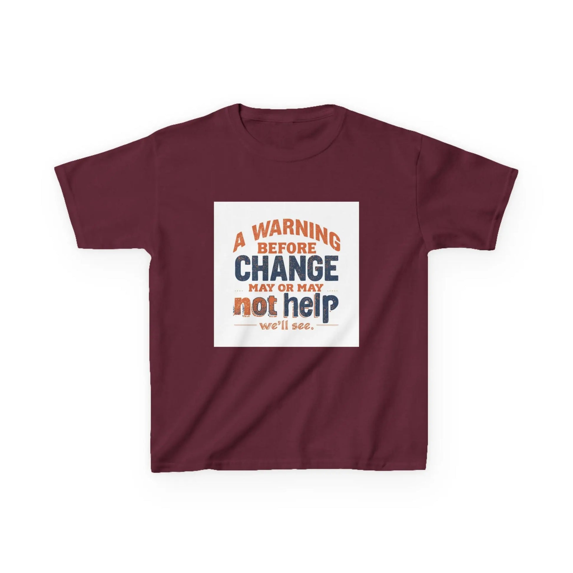 “A Warning Before Change May Or May Not Help” - Kids Autism Awareness T-Shirt Printify