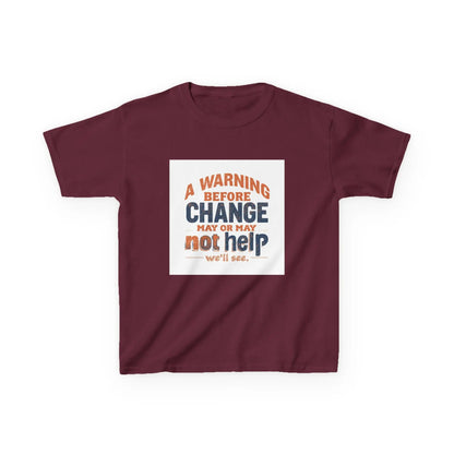 “A Warning Before Change May Or May Not Help” - Kids Autism Awareness T-Shirt Printify