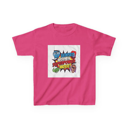 "My Senses Work In Superpower Mode" - Kids Autism Awareness T-Shirt Printify