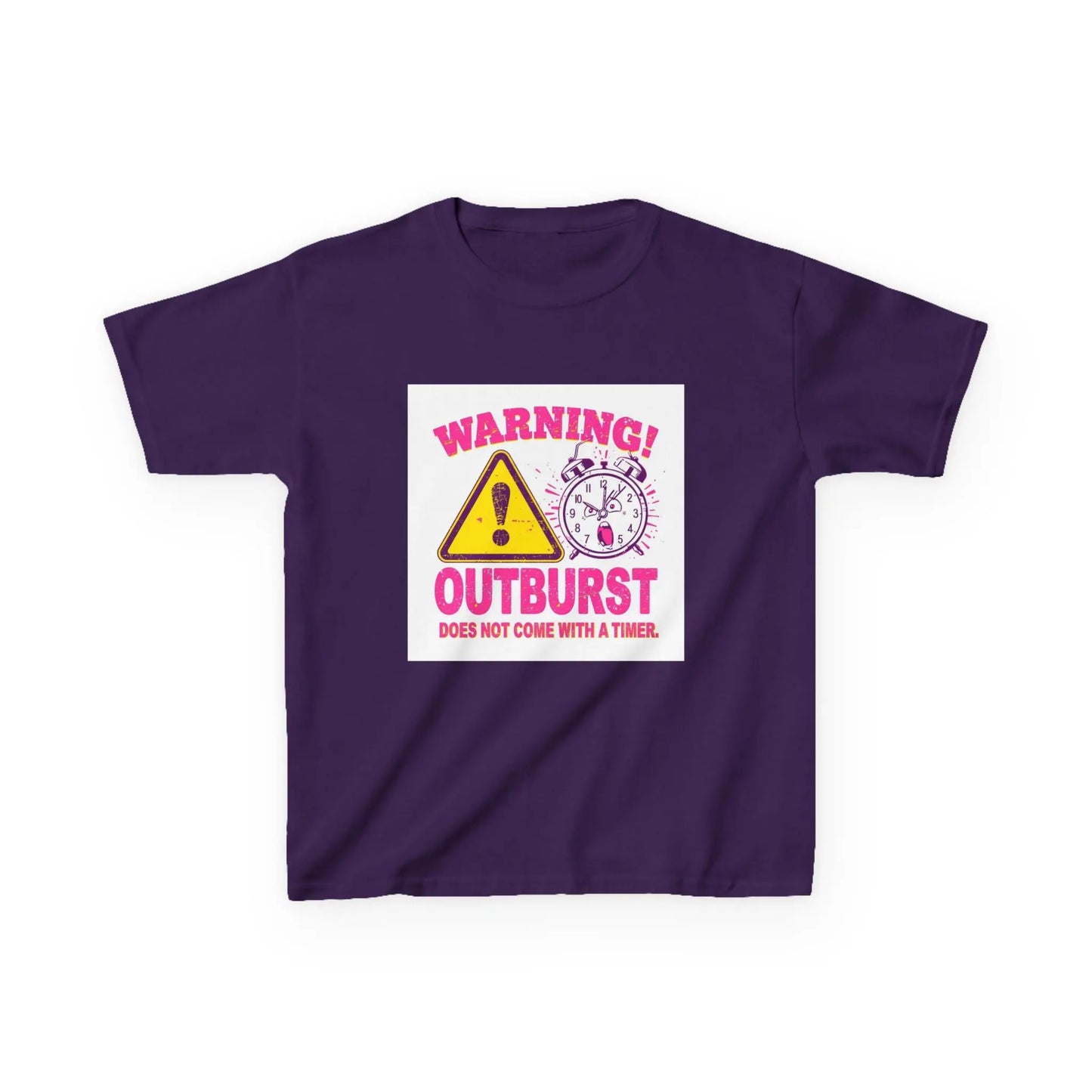 "Warning! Outburst Does Not Come With a Timer" - Kids Autism Awareness T-Shirt Printify