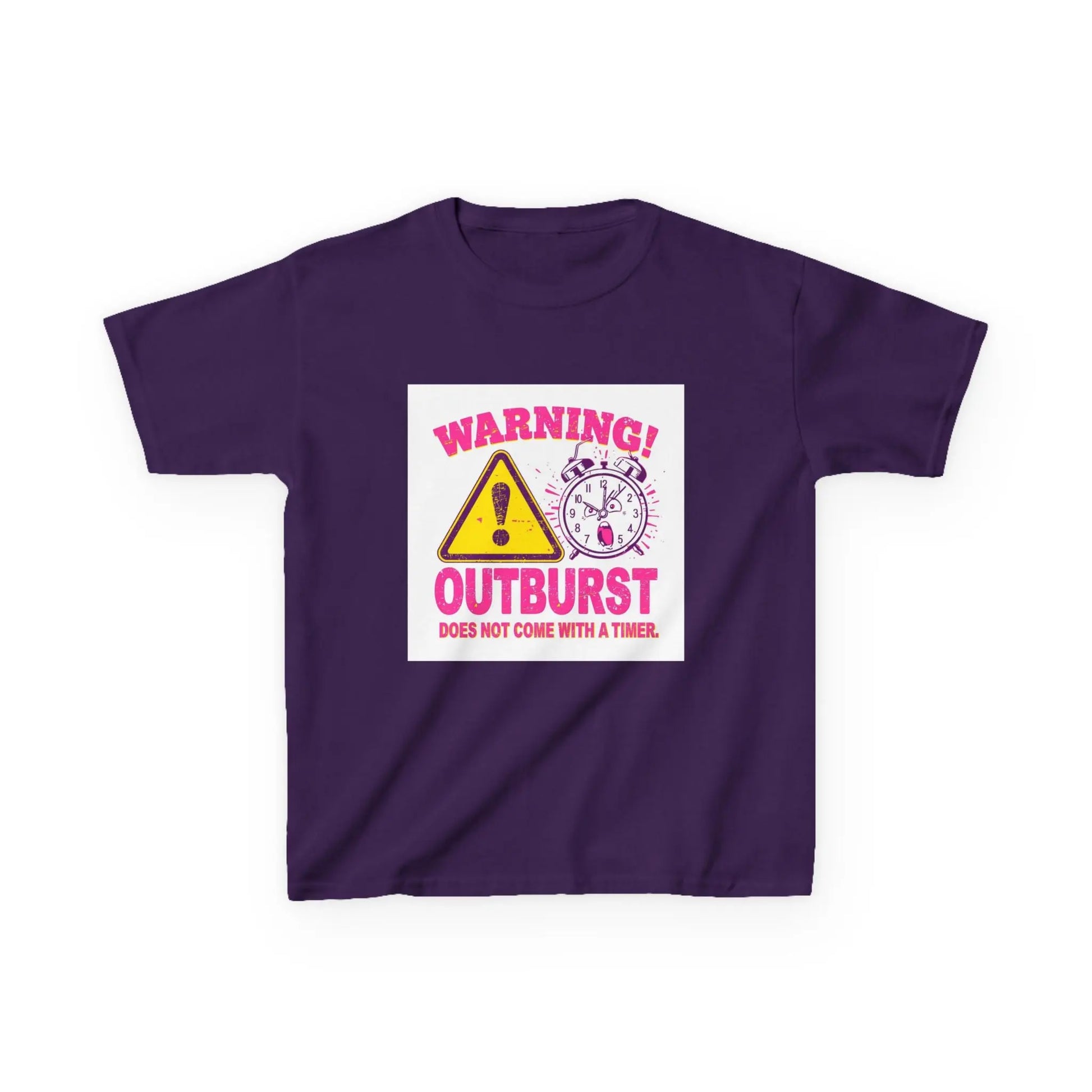 "Warning! Outburst Does Not Come With a Timer" - Kids Autism Awareness T-Shirt Printify