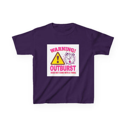 "Warning! Outburst Does Not Come With a Timer" - Kids Autism Awareness T-Shirt Printify