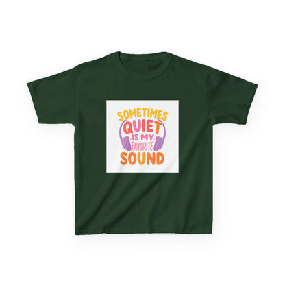 "Sometimes Quiet Is My Favorite Sound" - Kids Autism Awareness T-Shirt Printify