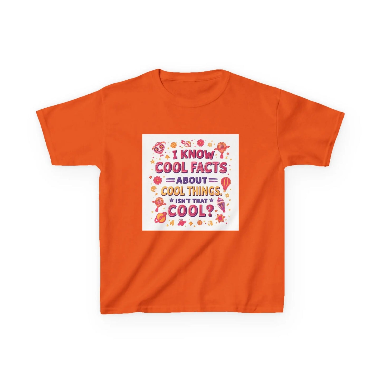 "I Know Cool Facts About Cool Things" - Kids Autism Awareness T-Shirt Printify