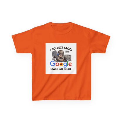 “I Collect Facts Like Google Owes Me Debt” - Kids Autism Awareness T-Shirt Printify