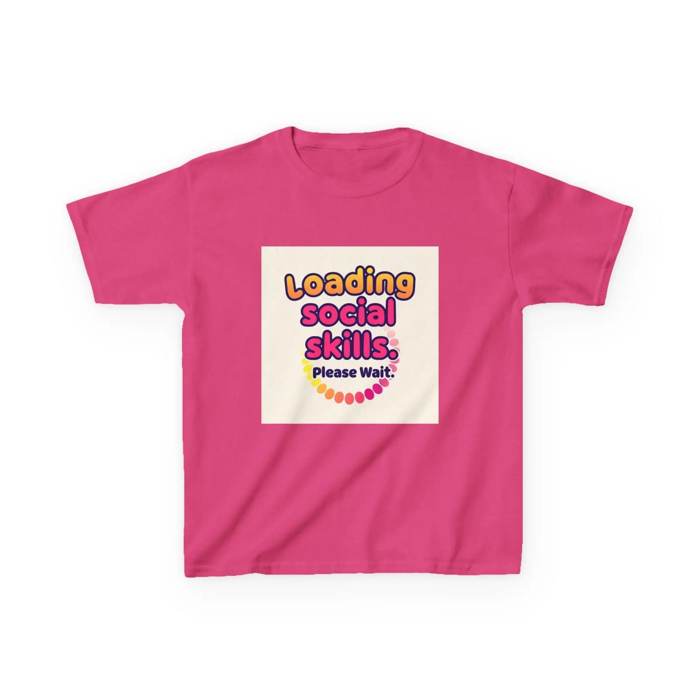 "Loading Social Skills... Please Wait" - Kids Autism Awareness T-Shirt Printify