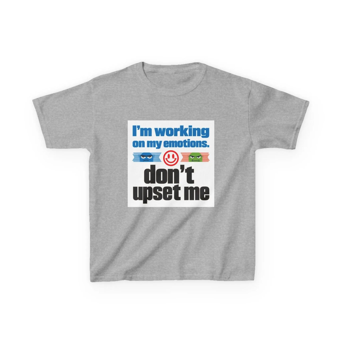 "I'm Working On My Emotions, Don't Upset Me" - Kids Autism Awareness T-Shirt Printify