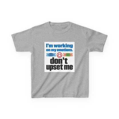 "I'm Working On My Emotions, Don't Upset Me" - Kids Autism Awareness T-Shirt Printify