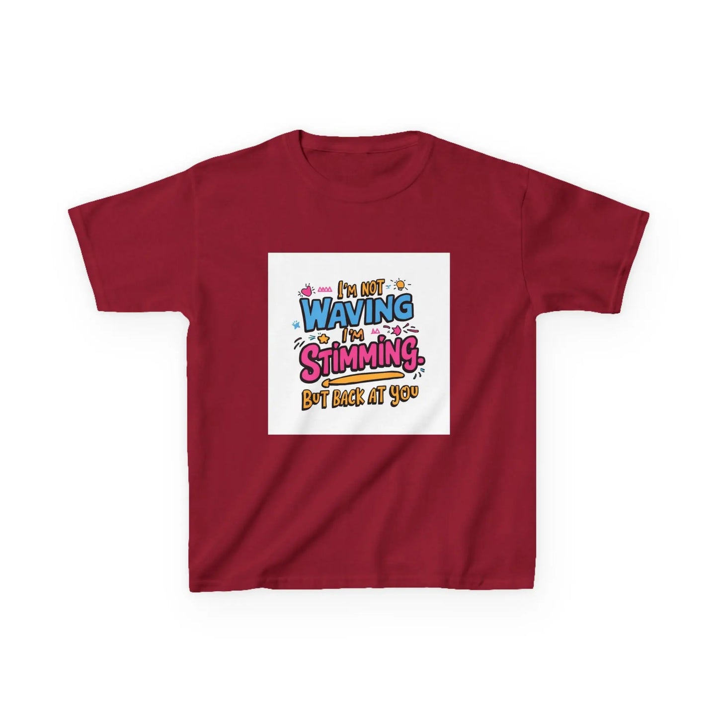 “I’m Not Waving, I’m Stimming” - Kids Autism Awareness T-Shirt Printify