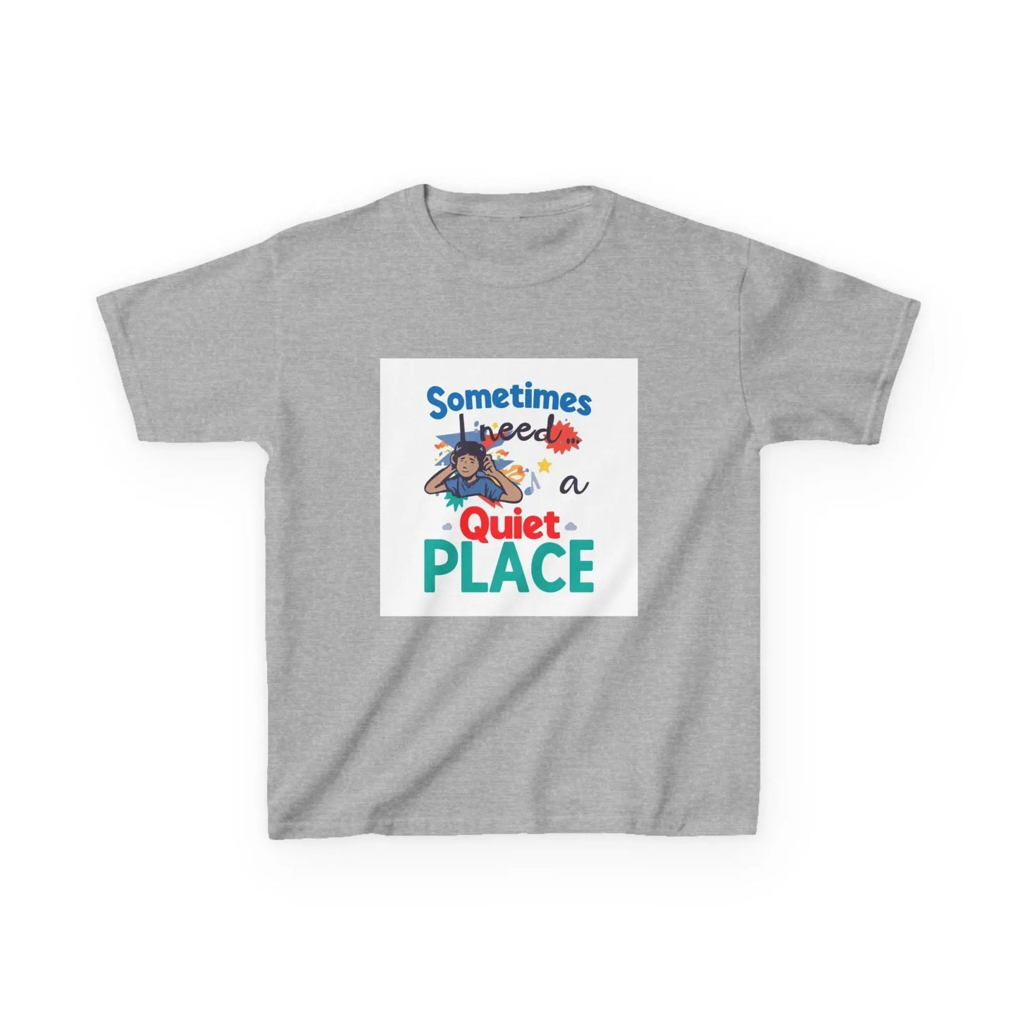 "Sometimes I Need a Quiet Place" Cute Nap-Time Tee - Kids Autism Awareness T-Shirt Printify
