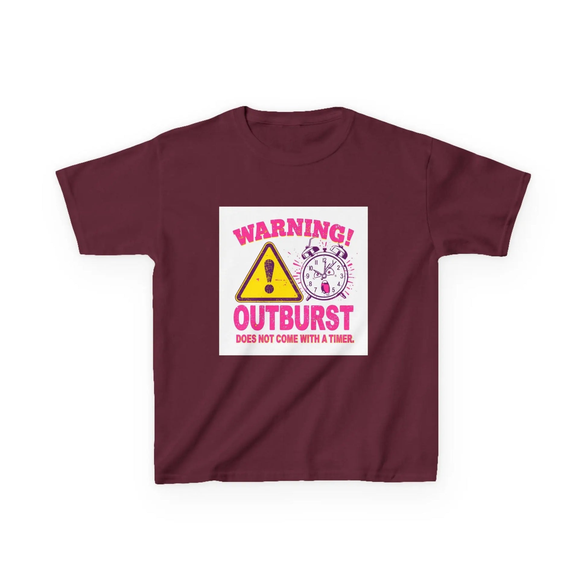 "Warning! Outburst Does Not Come With a Timer" - Kids Autism Awareness T-Shirt Printify