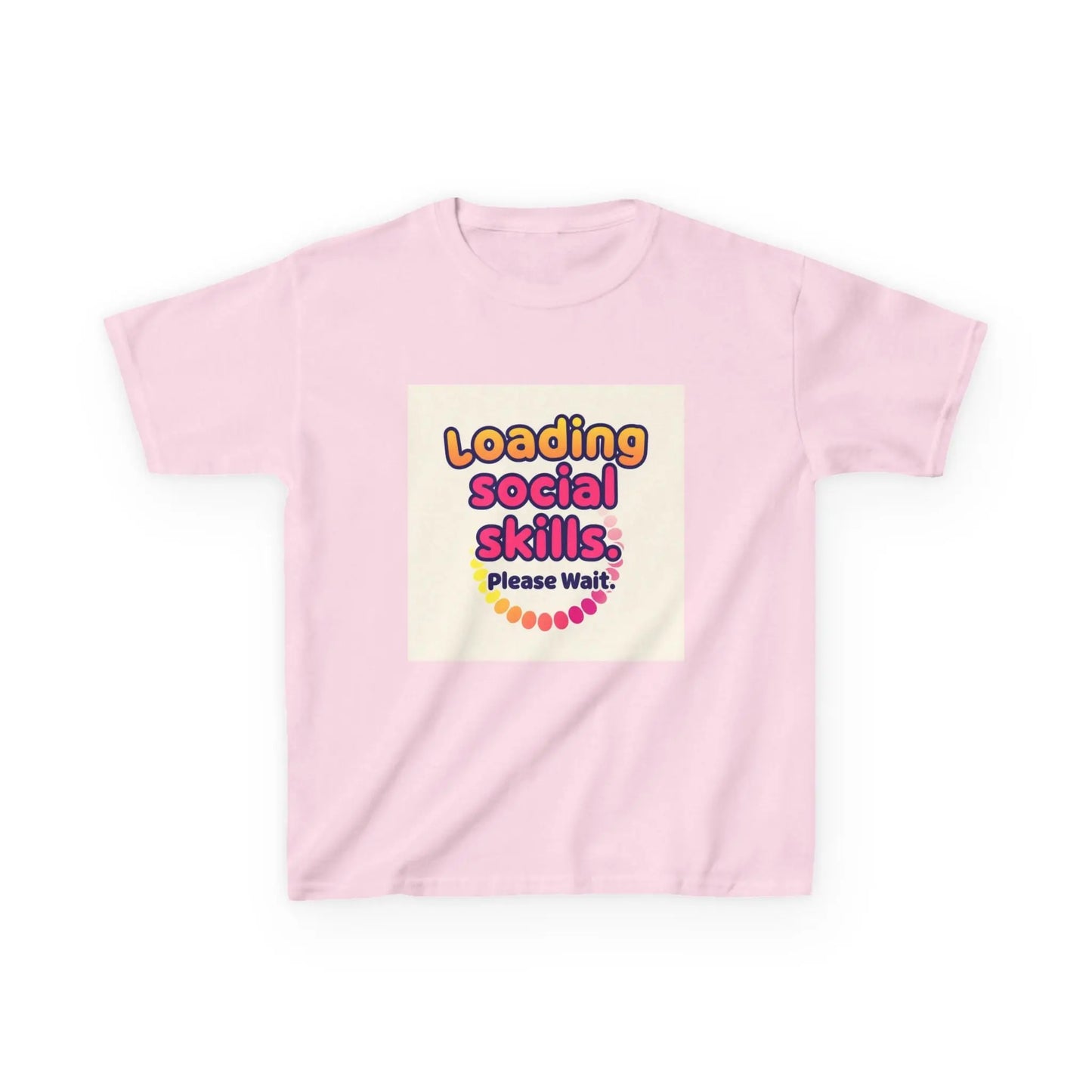 "Loading Social Skills... Please Wait" - Kids Autism Awareness T-Shirt Printify